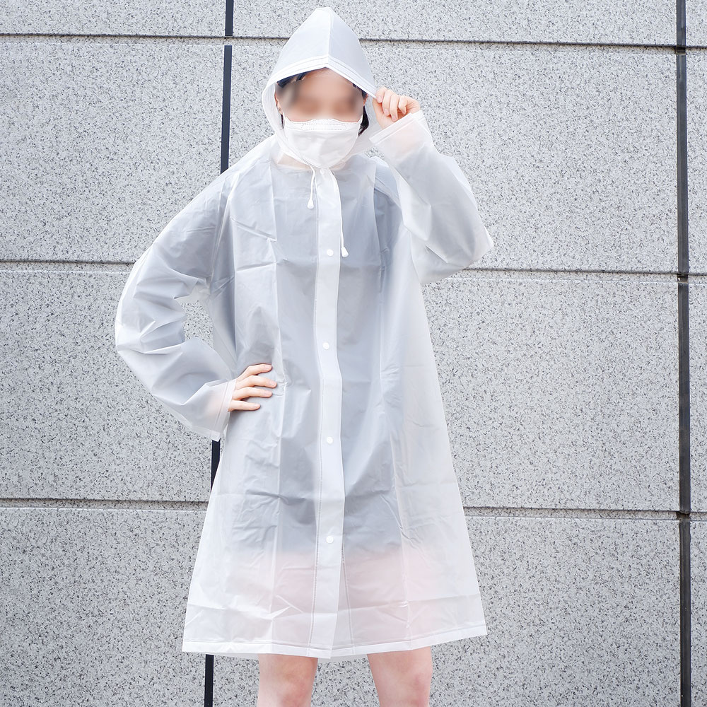 EVA 투명 여성레인코트 Msize 장마대비 여자비옷 우비
